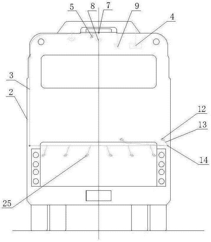 Fixed type C6-Fluoroketone automatic fire extinguishing system for passenger cabin of passenger car