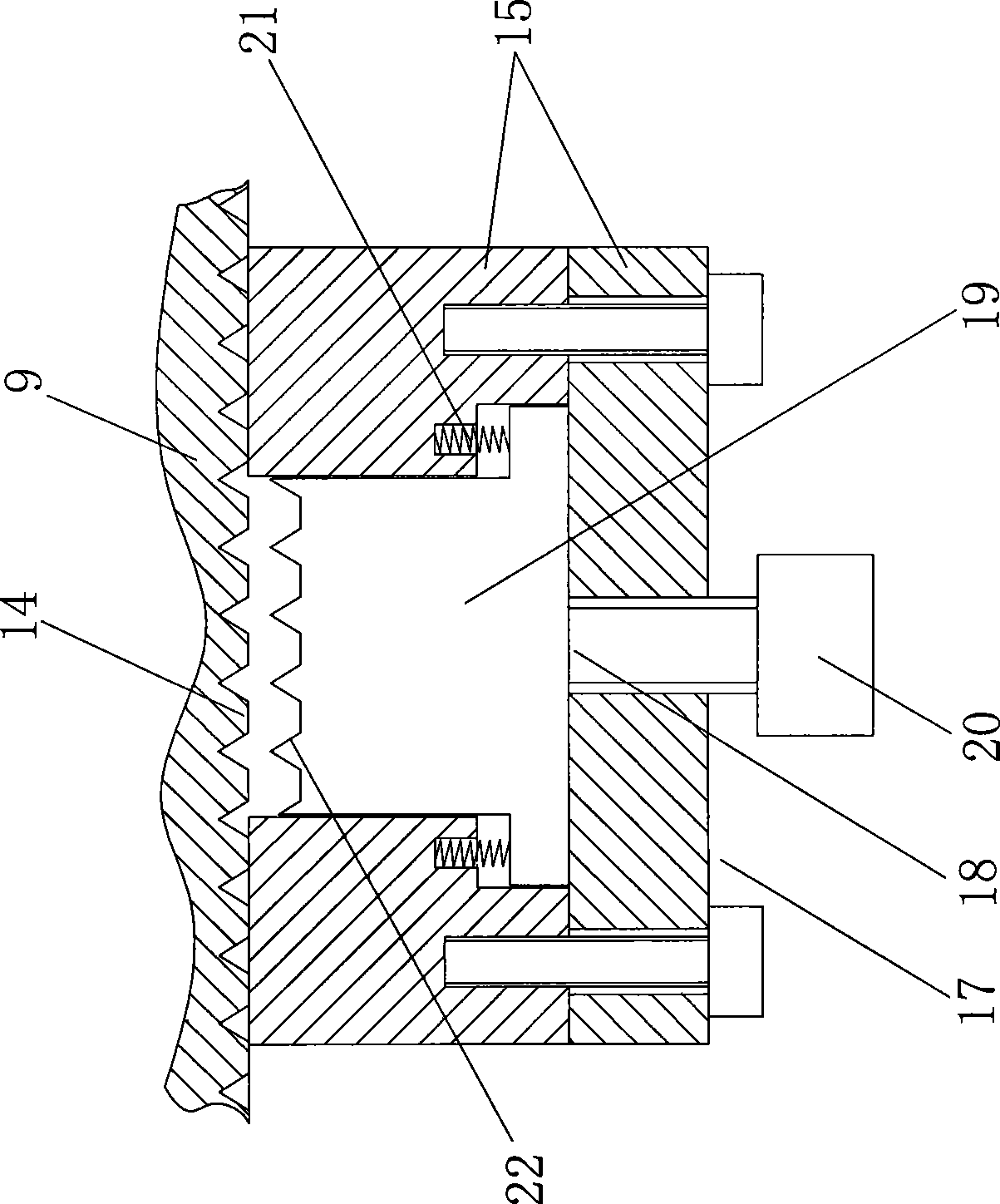 Juggle type precise flat tong for machine tool with large processing table