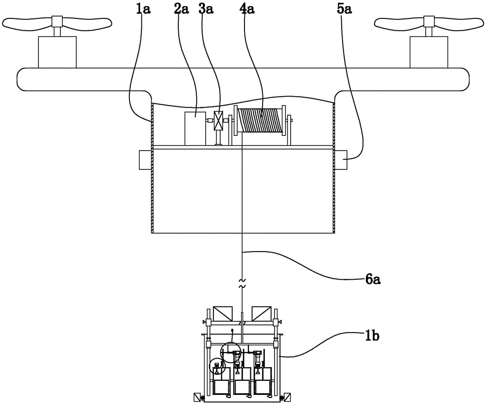 Self-triggering putting type water sampling equipment based on unmanned aerial vehicle