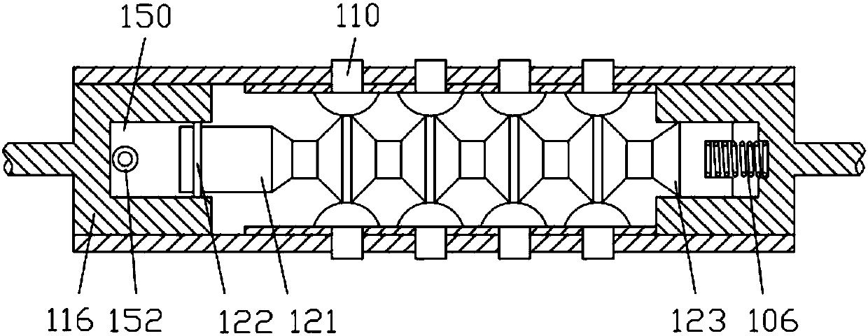 Cloth winding roller for ending stage of textile printing and dyeing