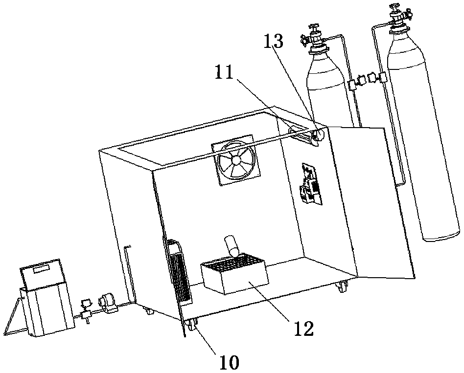 Anoxic device for clinical animal experiments