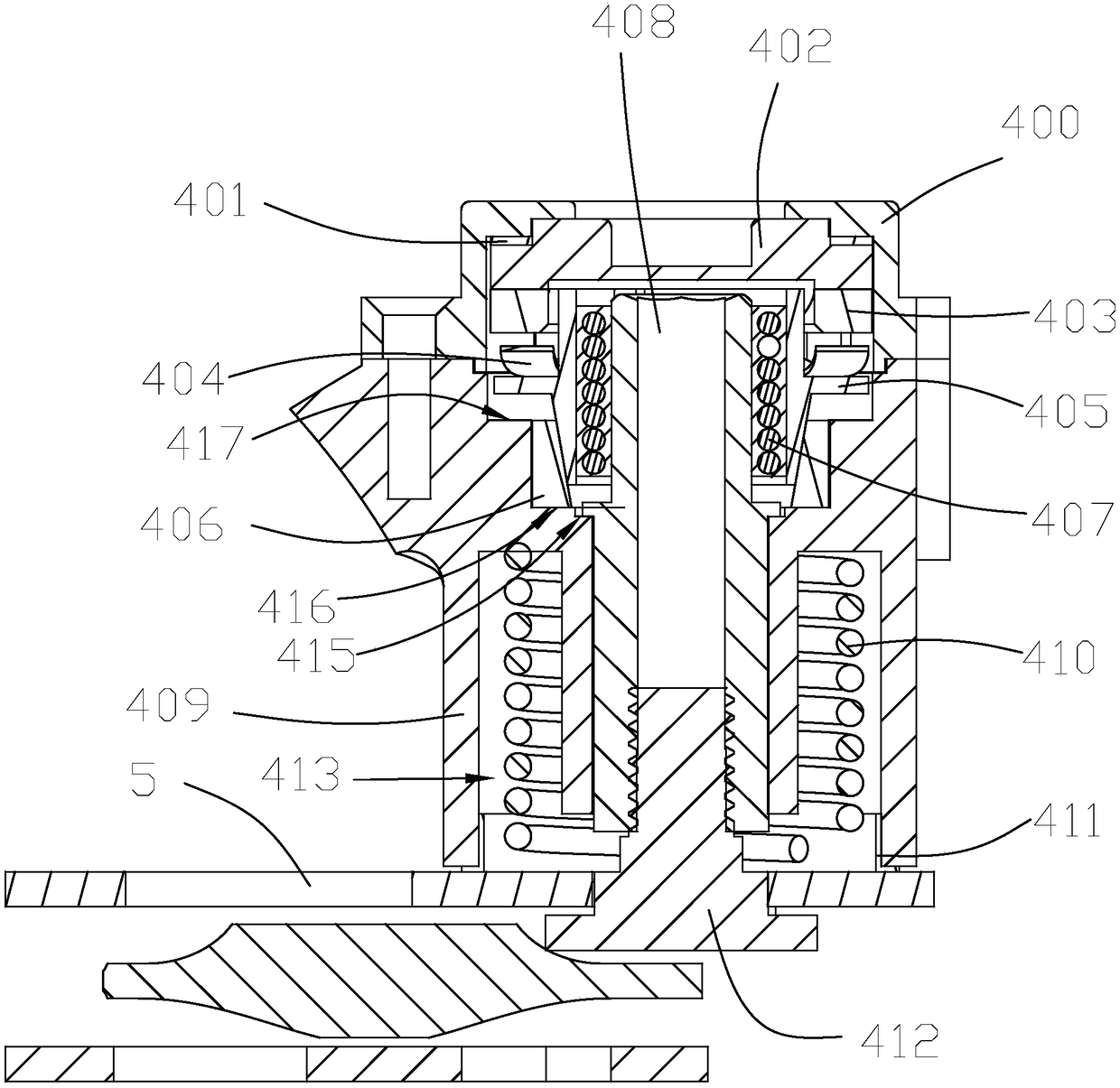 Chain tension adjustment device for bicycle rear derailleur