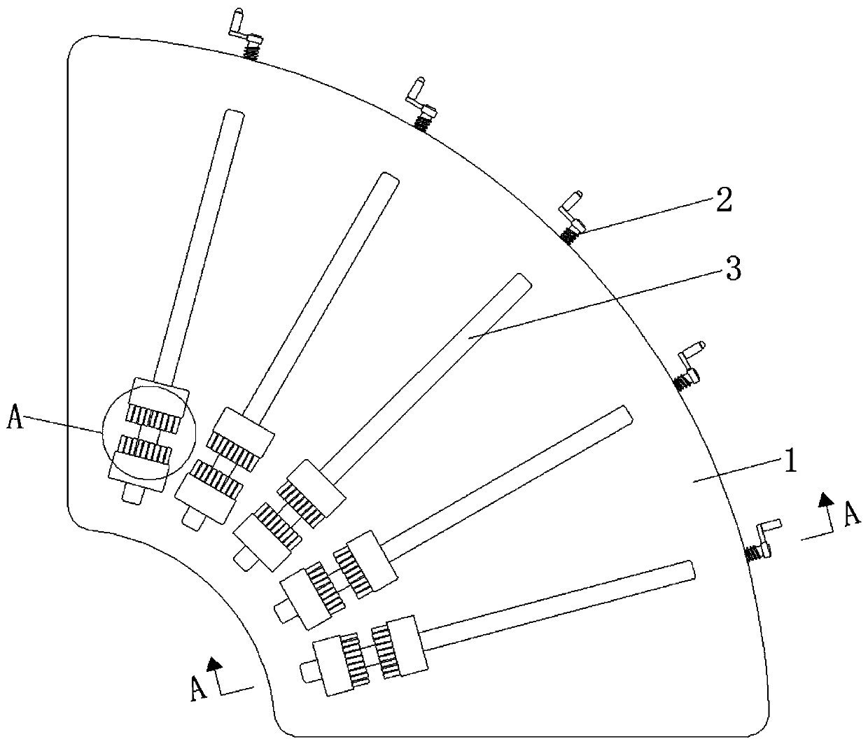 Wood board bending and pressing clamp based on electromagnetic control