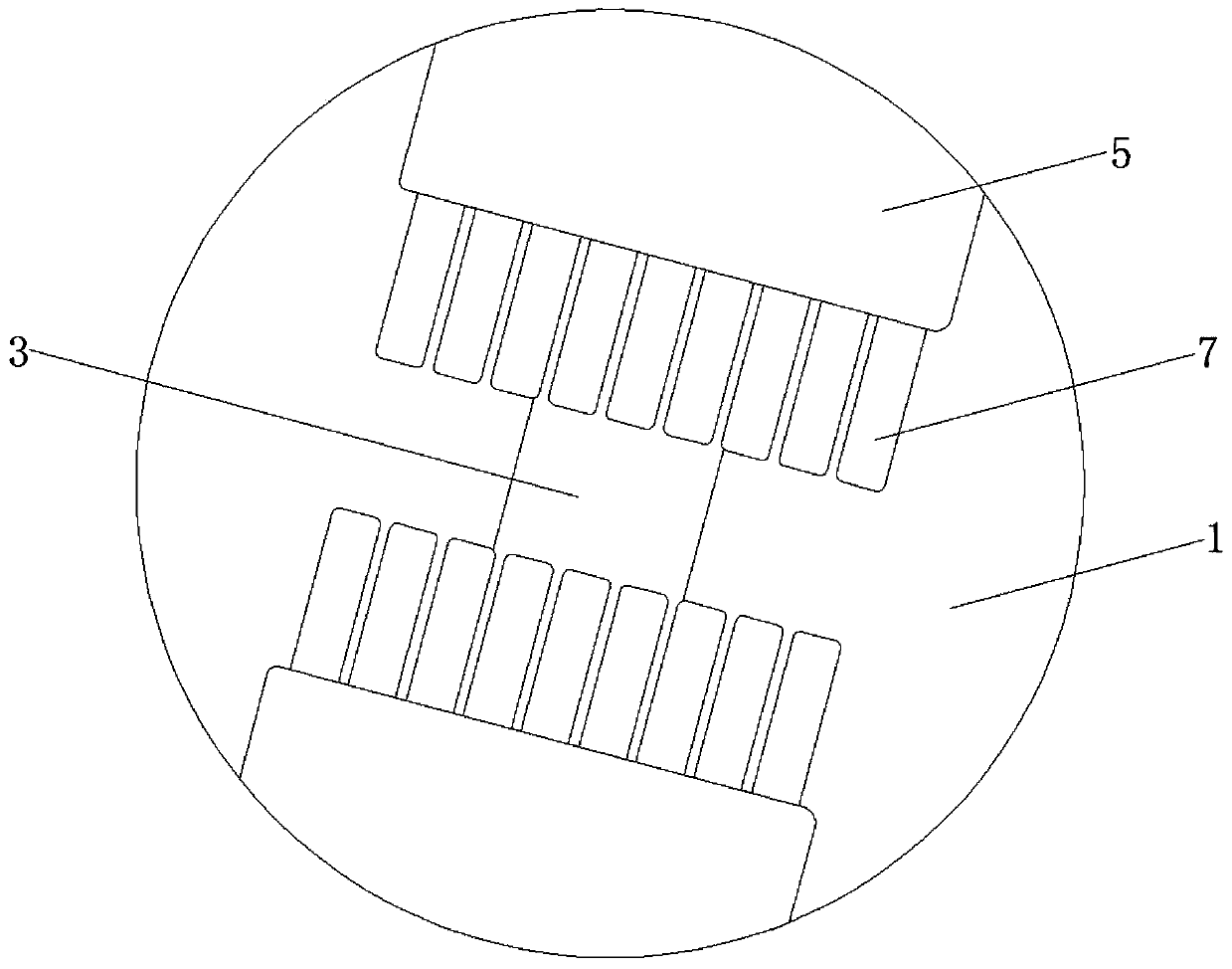 Wood board bending and pressing clamp based on electromagnetic control