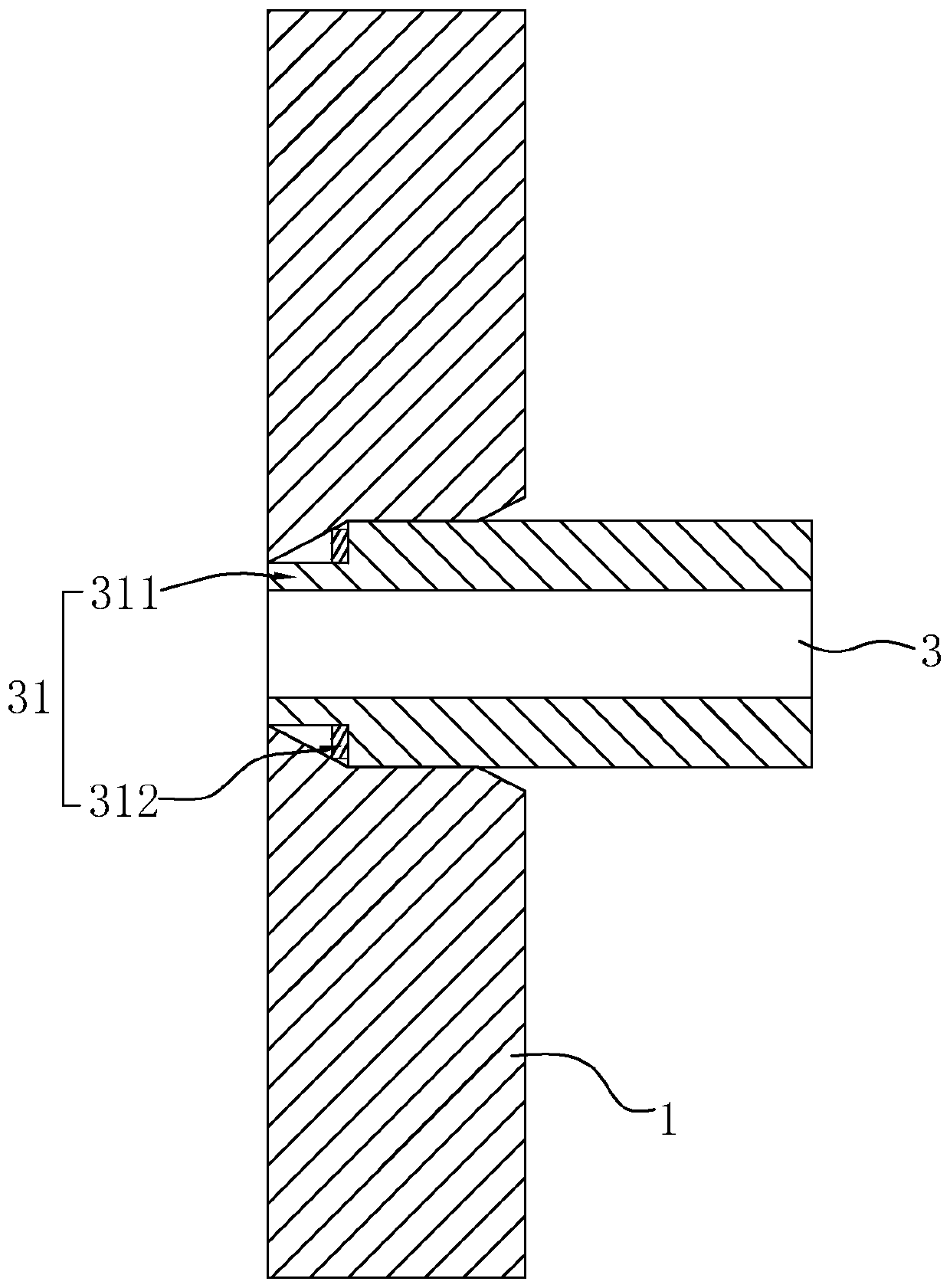 Inspection well flexible interface structure