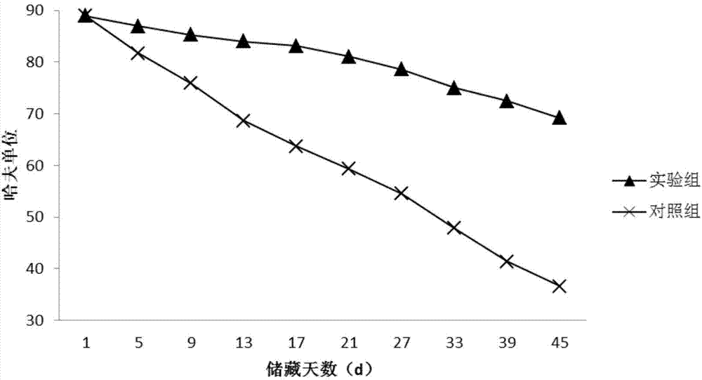 Carboxymethyl chitosan co-mixed fresh-keeping agent and film-coating fresh-keeping method for fresh egg