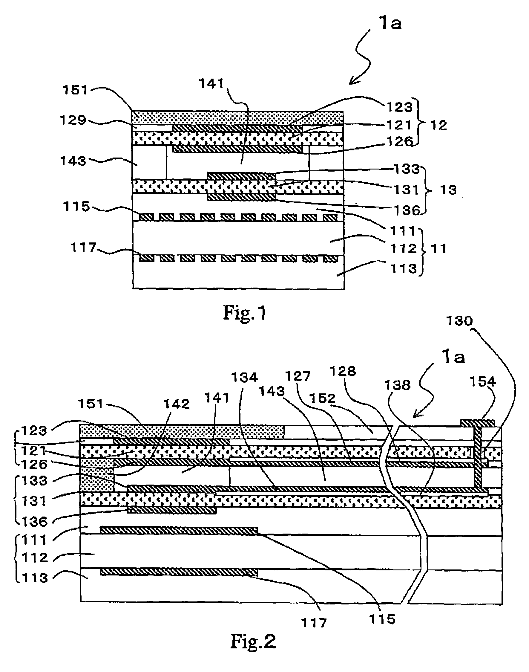 Gas sensor having a laminate comprising solid electrolyte layers and alumina substrate