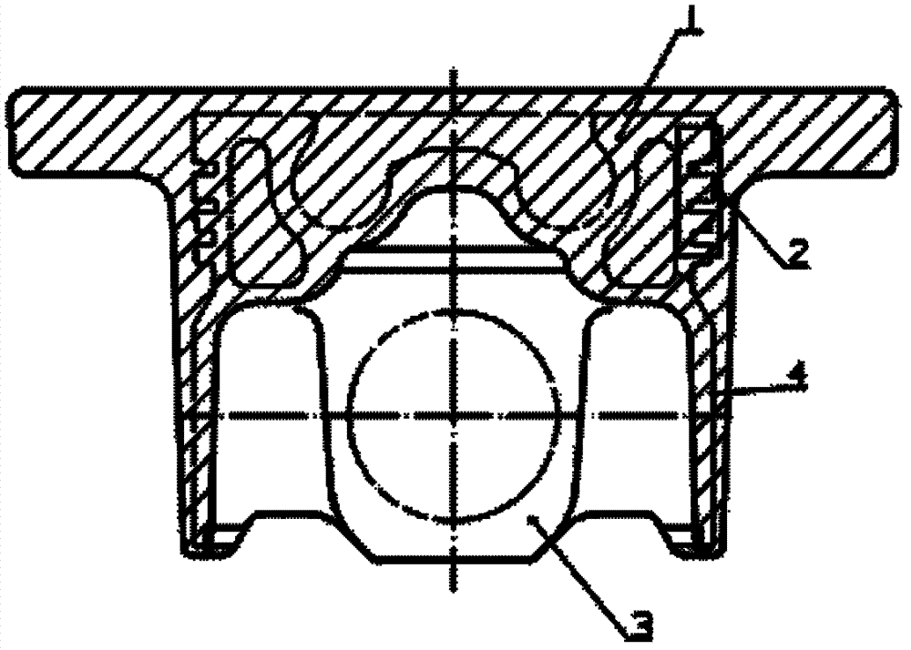 Manufacturing process of solid cold-spun forged steel piston with internal cooling oil chamber