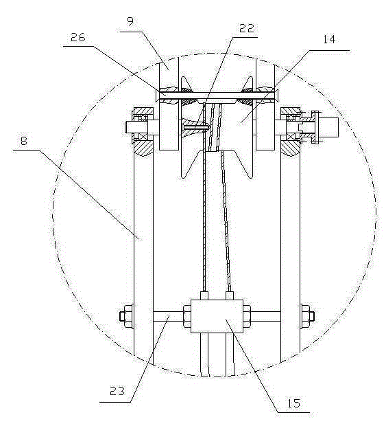 Steel wire rope transmission mechanical hand