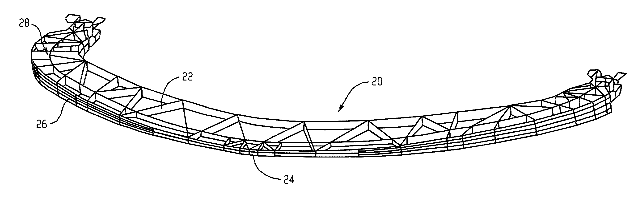 Reinforced plastic energy absorber system and methods of making the same