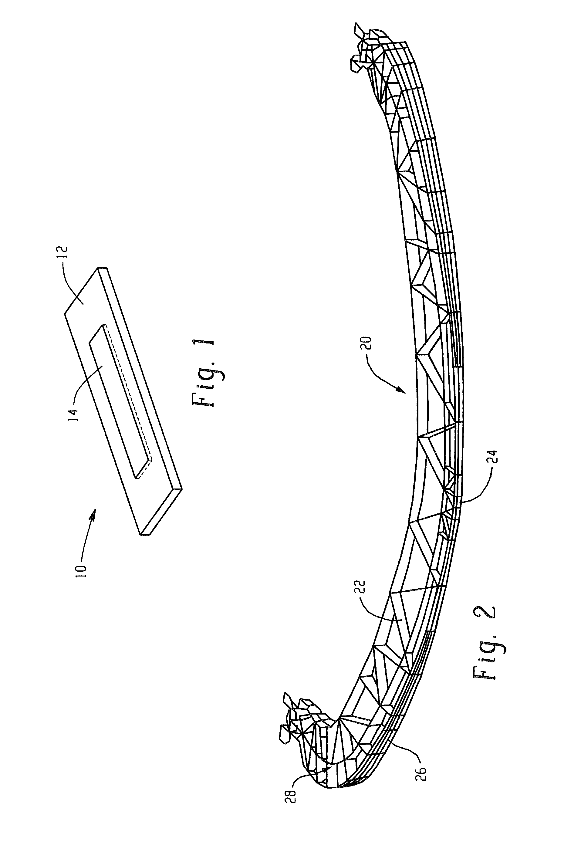 Reinforced plastic energy absorber system and methods of making the same