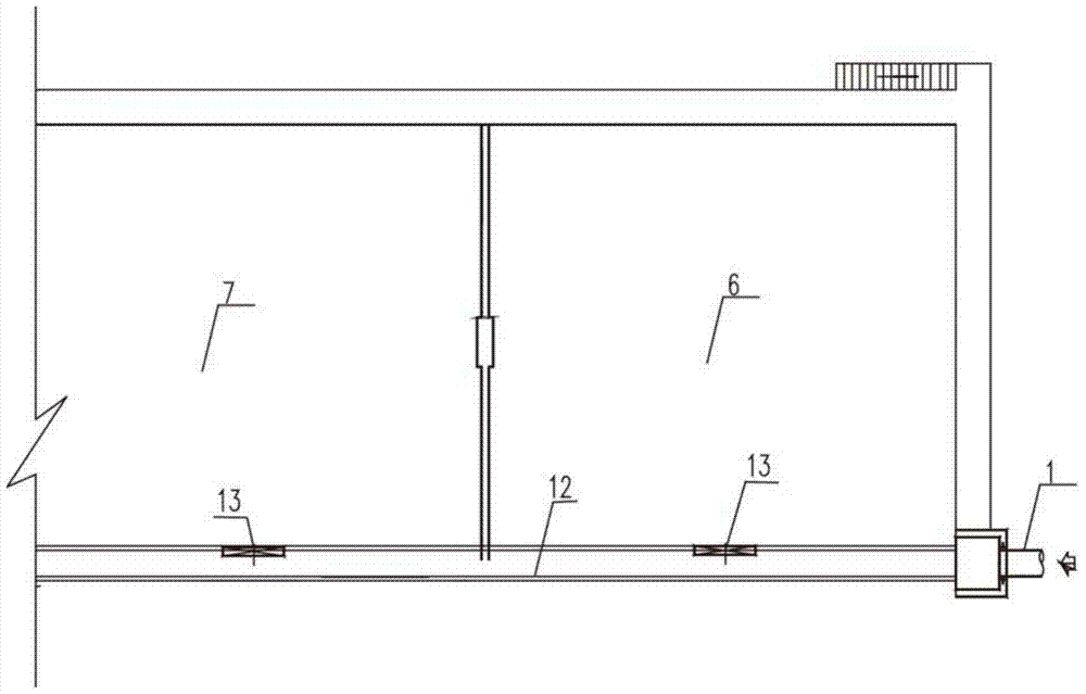 A biochemical pool water distribution system