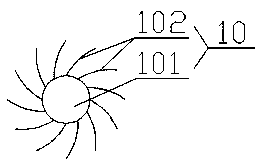 High-efficiency dust removing device