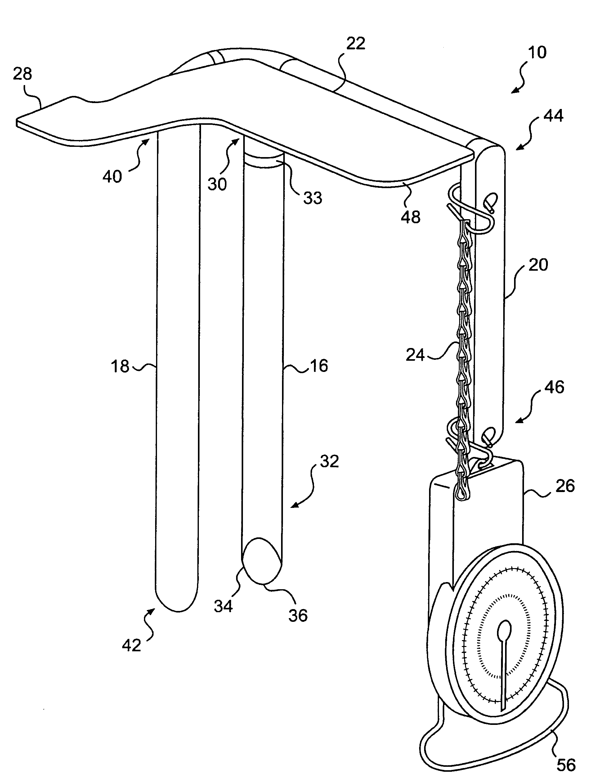 Apparatus and method for measuring containment force in a wrapped load and a control process for establishing and maintaining a predetermined containment force profile