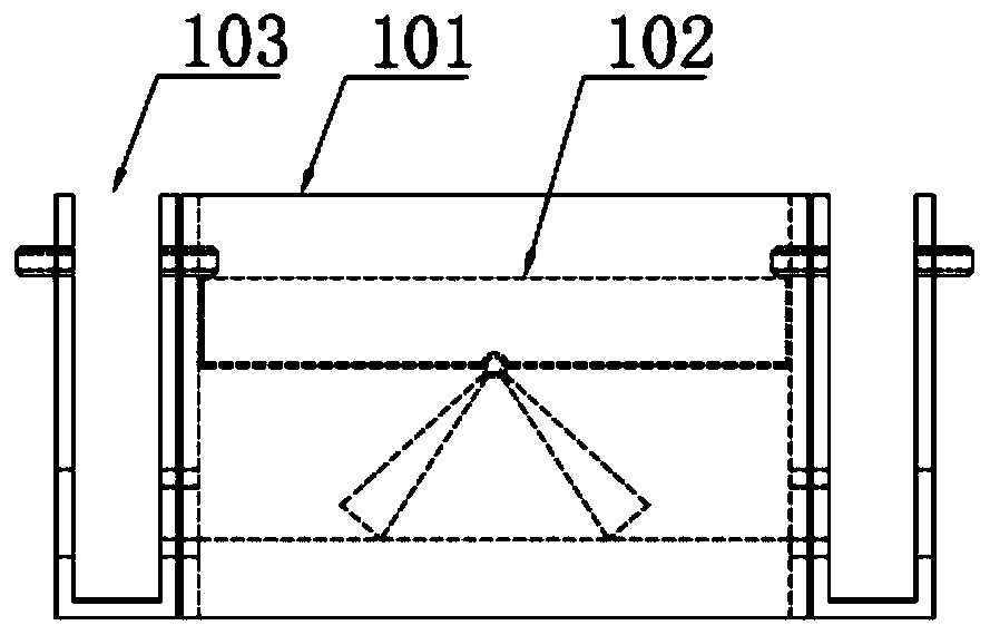 Modular micro-ecological filter bed type green roof and water and mud discharging method