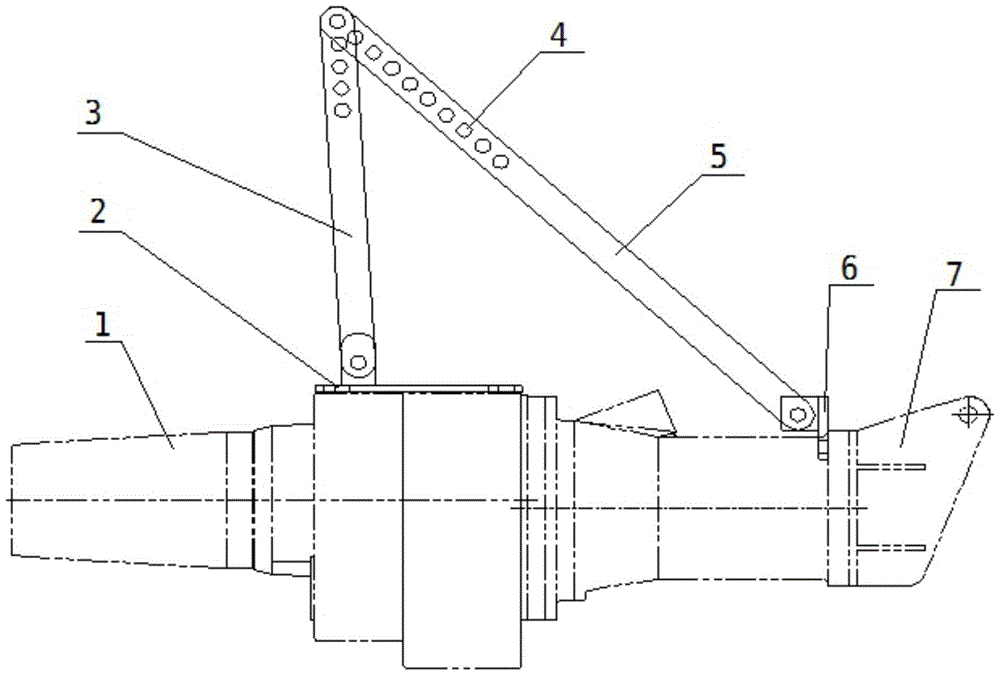 A handle device installed on a submersible thruster