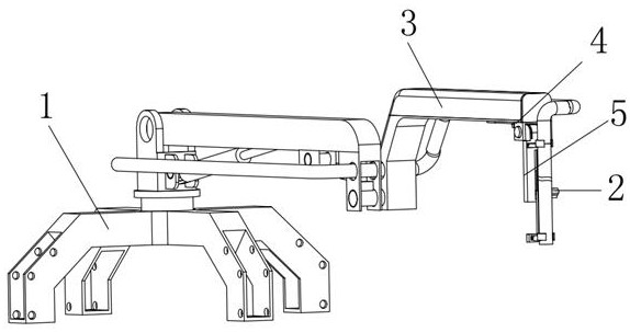 Adjustable concrete pump truck oil pipeline hoisting device