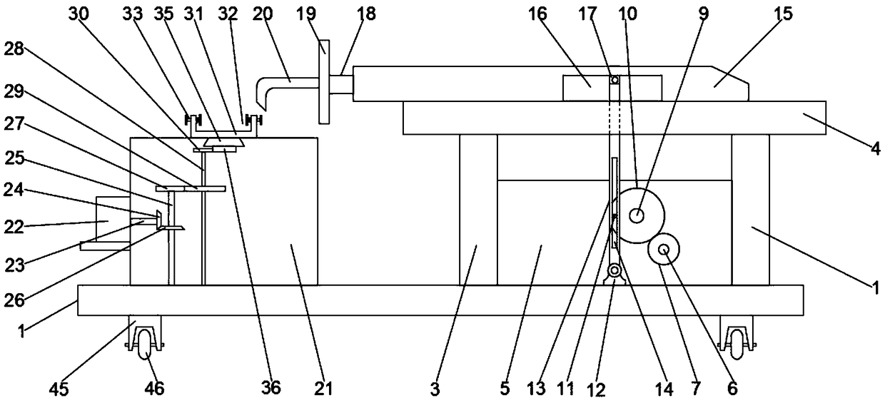 Wood equidistant-cutting device for engineering