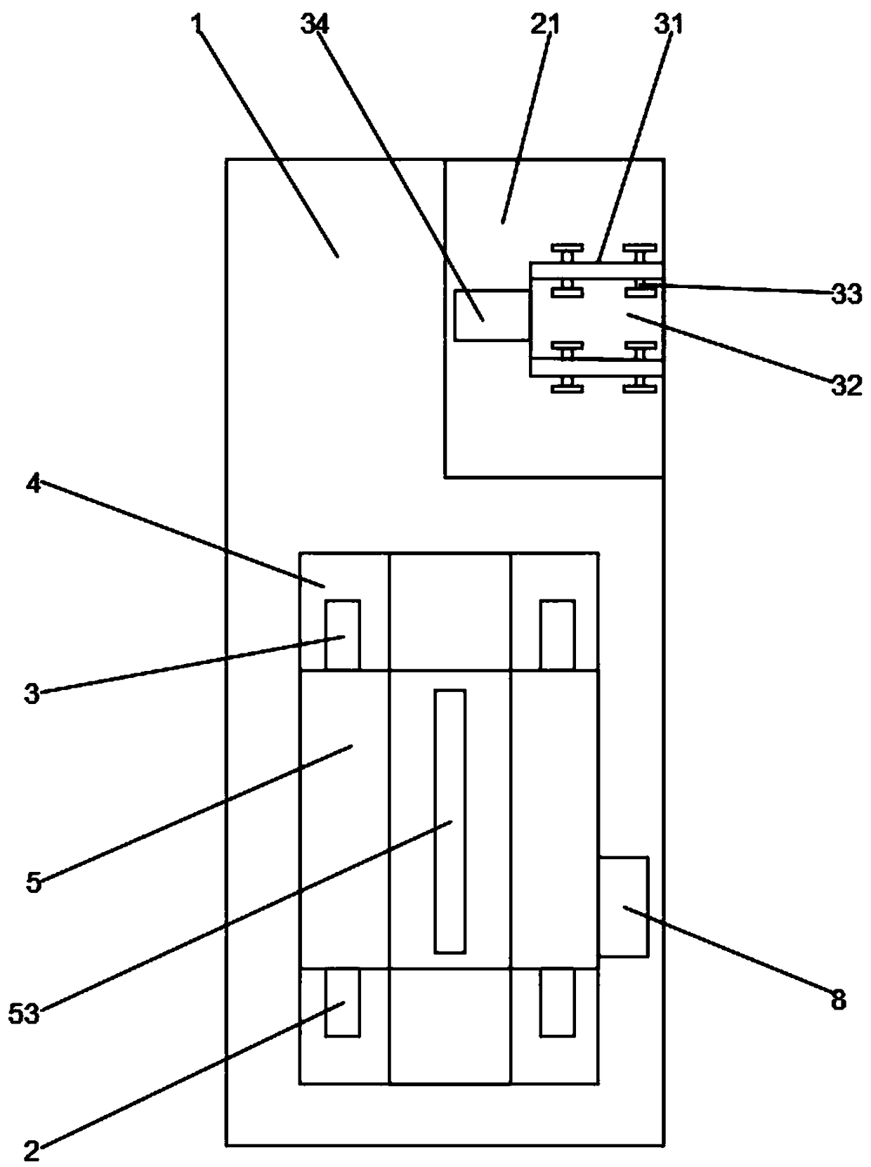 Wood equidistant-cutting device for engineering