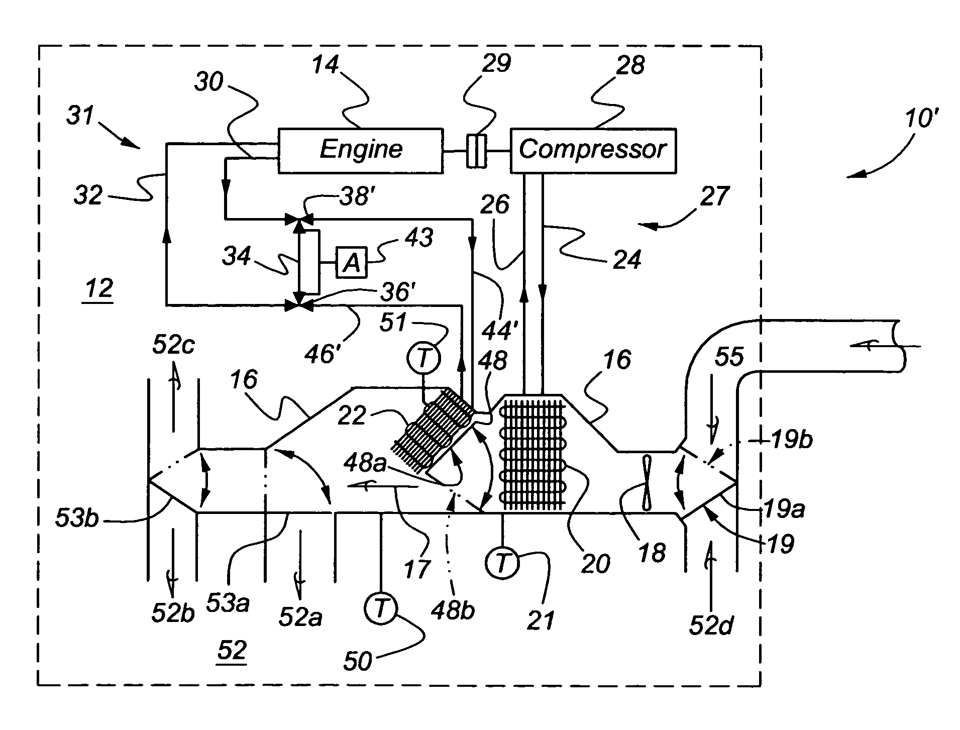 Automotive HVAC system and method of operating same utilizing trapped coolant