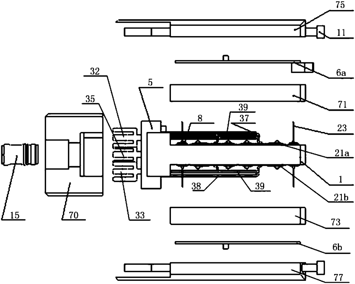 H-bridge arm double-side heat dissipation power module