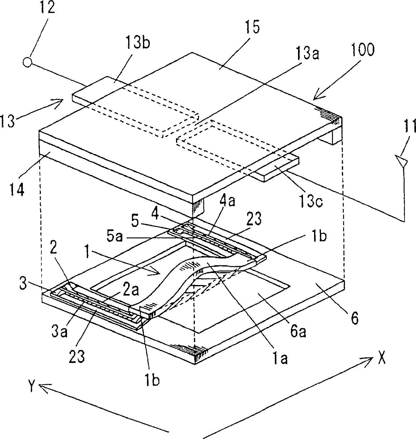 Switching apparatus, electric field applying method and switching system