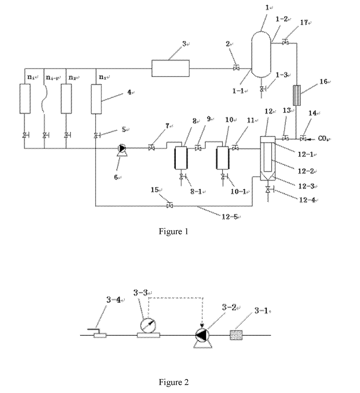 Separation, recycling and self-cleaning system of supercritical fluid dyeing machine