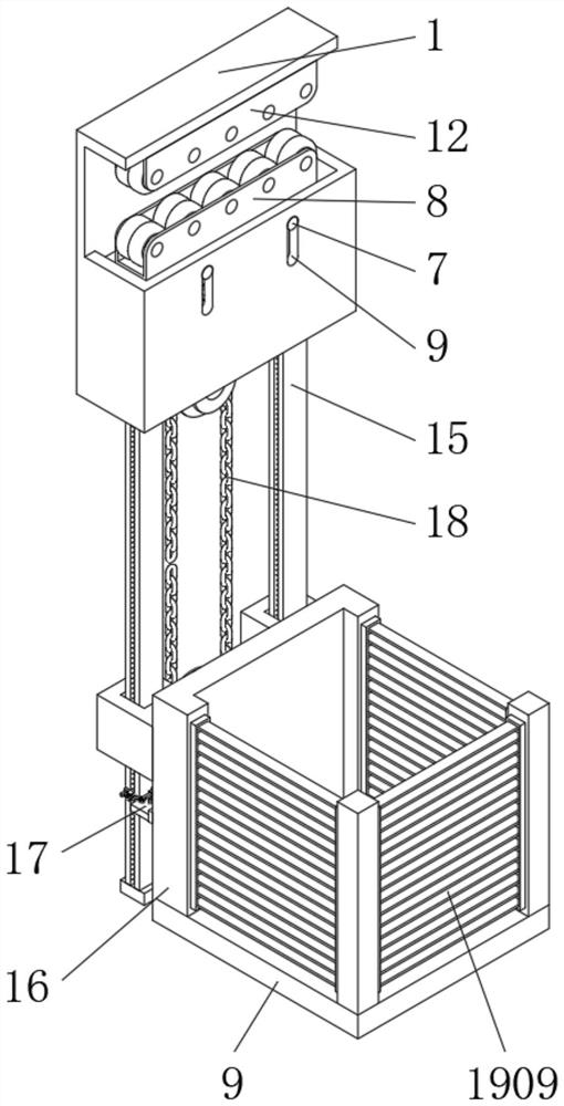 Safety device for steel structure building engineering construction site