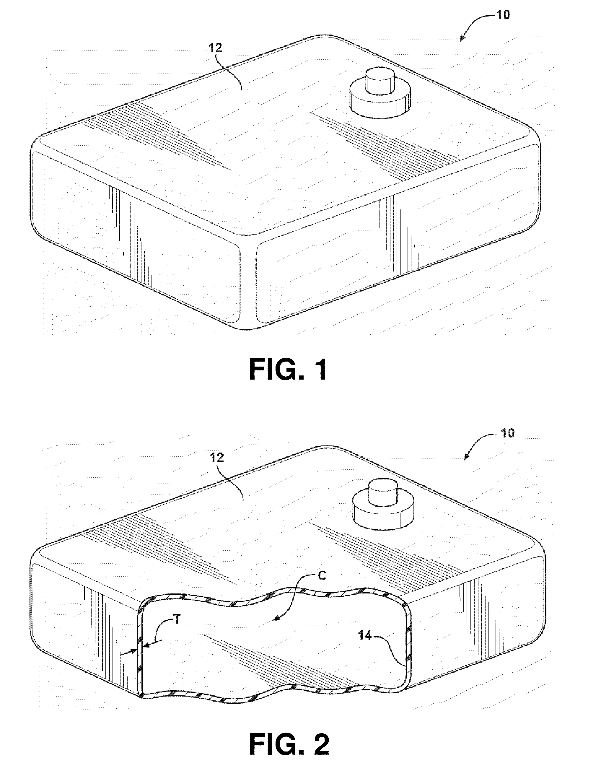 Single layer fuel tank