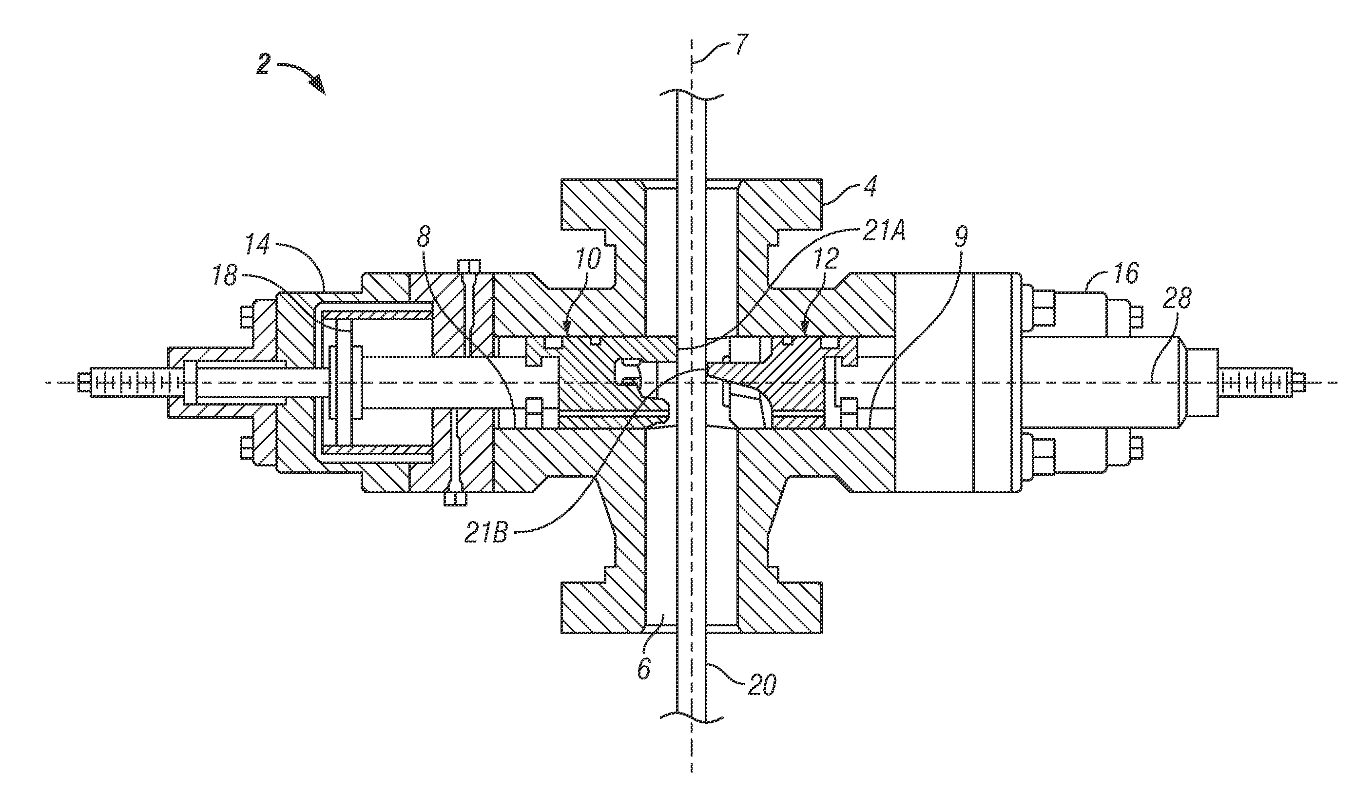 Blowout preventer with shearing blades and method