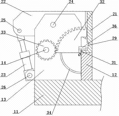 Extra-long plate flanging machine