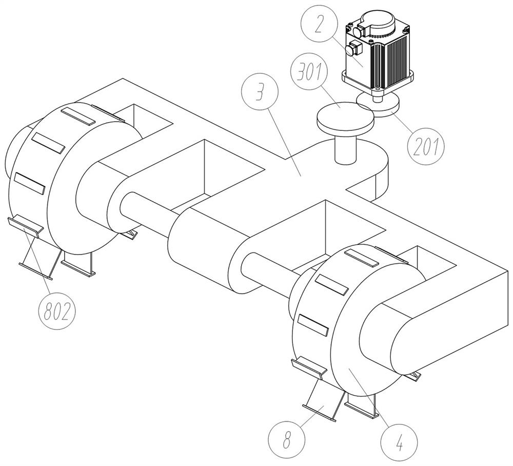 Propelling structure based on miniature underwater detection robot