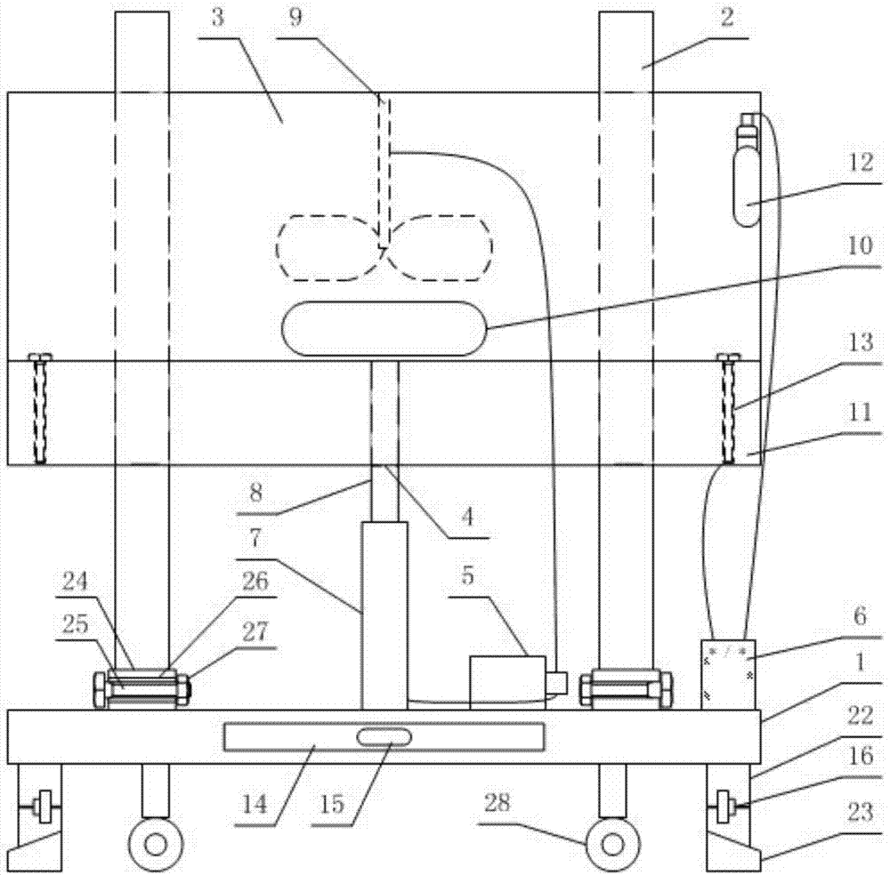 Automatic wall whitewashing machine