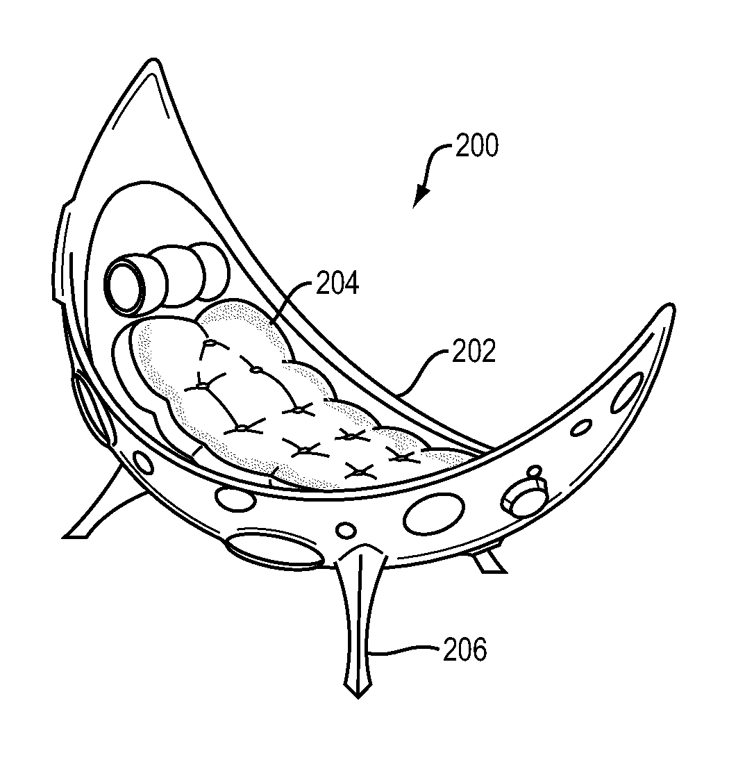 Furniture with integrated storage for water or other material