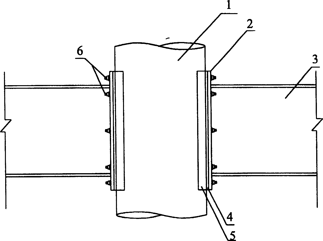 Round steel pipe concrete column joint for beam column connection and method for manufacturing the same