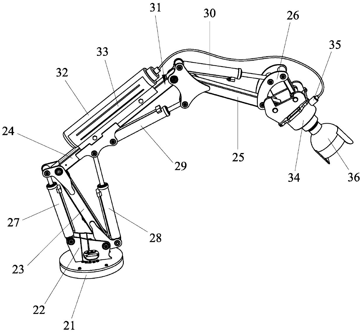 Paint spraying device for submerged speed reducer