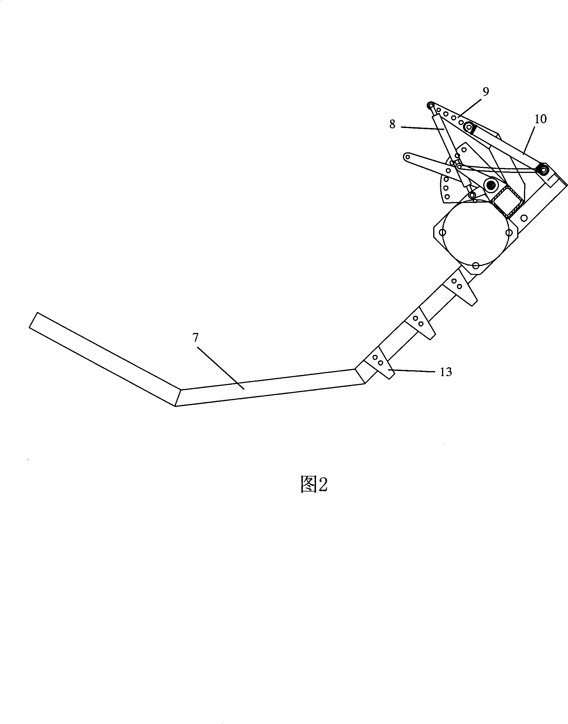 Saw-swinging type bag breaker