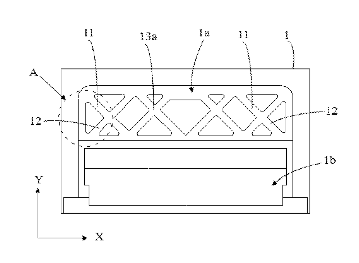 Back plate and liquid crystal display device having the same