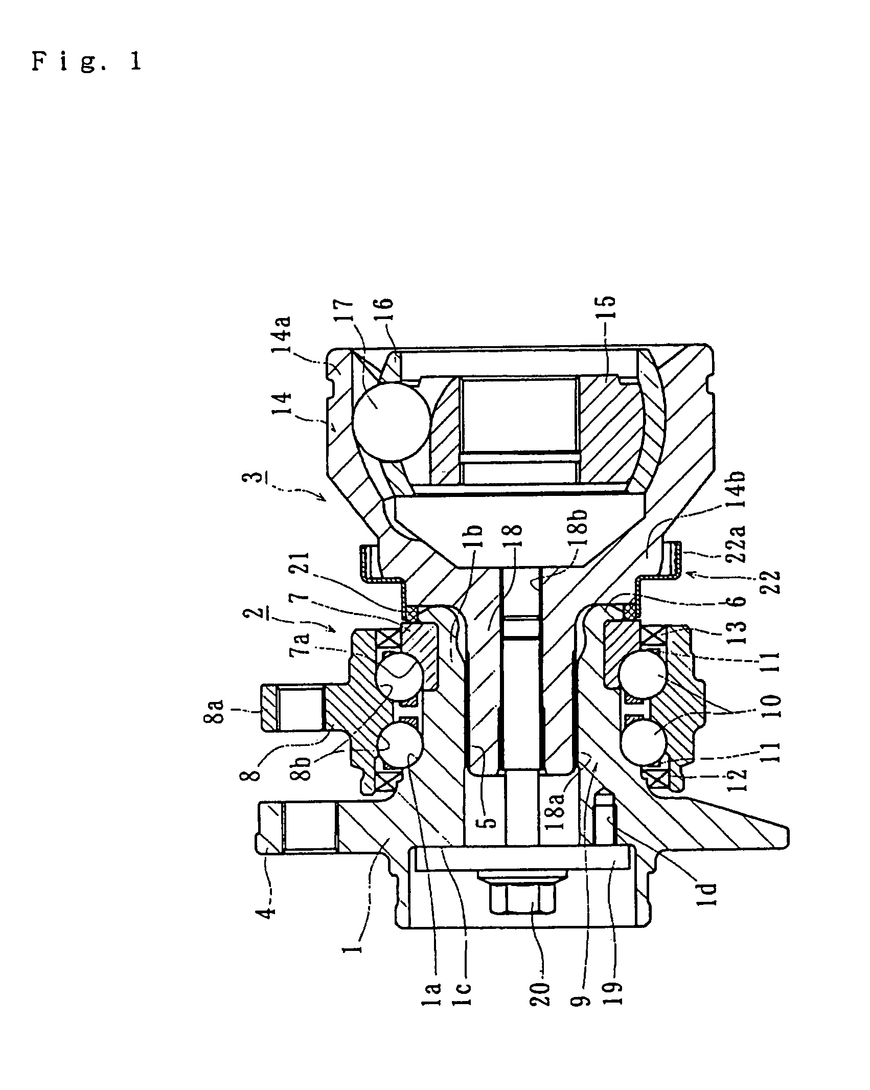 Bearing apparatus for a driving wheel of vehicle