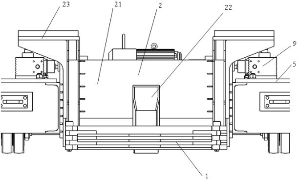 Holding and lifting device of large-scale passenger airplane mobile production line shifting equipment