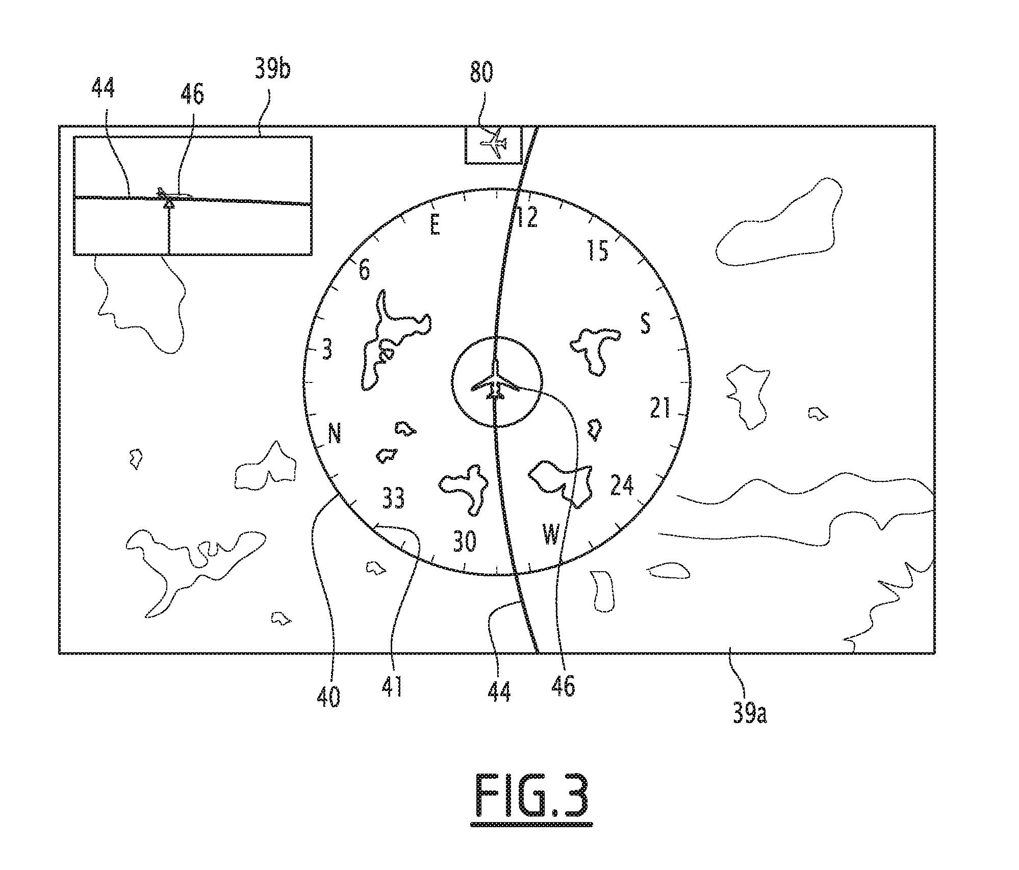 System for displaying information related to a flight of an aircraft and associated method