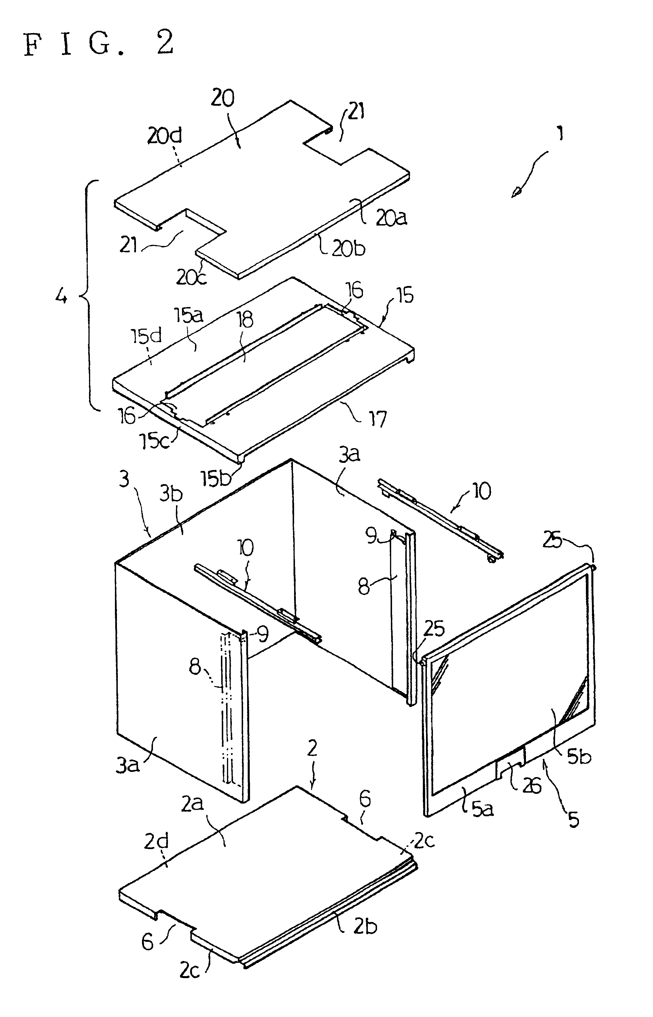 Connection structure of storage compartment