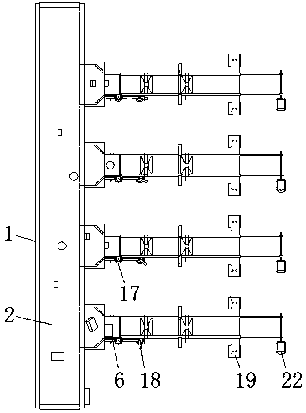 Automatic bagging and packaging device based on logistics sorting system