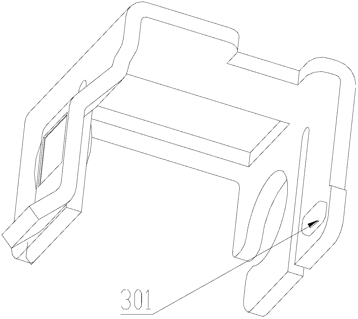 Integrated thermomagnetic system bracket of small circuit breaker and manufacturing method thereof