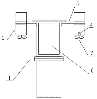 Water surface floating platform with stability control device