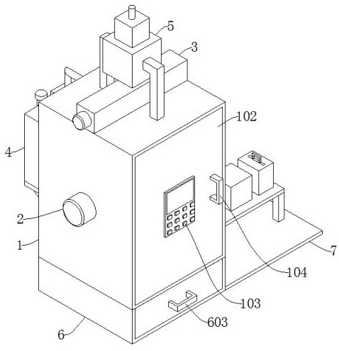 Double-sided spraying device for antitheft door machining