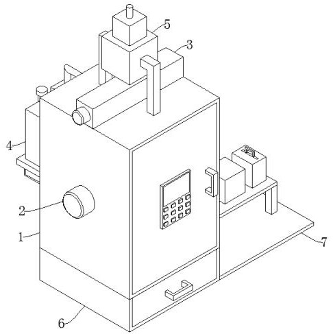 Double-sided spraying device for antitheft door machining