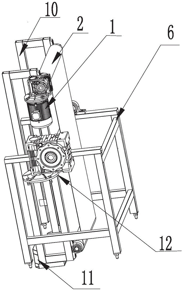 Assembly line capable of enabling fruits to be fed by automatically overturning basket and conveying vacant basket