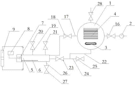 Vacuum freeze drying device and method