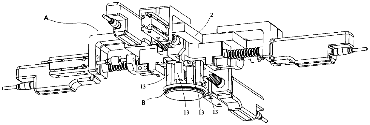 Point circle average diameter detecting mechanism of internal-tooth-shaped workpiece